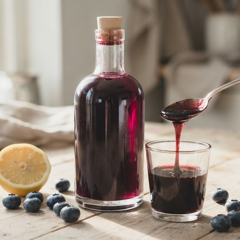 Bosbessensiroop recept
