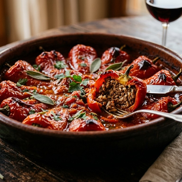 Bosnische gevulde paprika recept