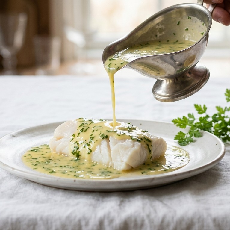 Botersaus met kervel recept