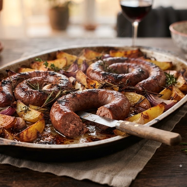 Braadworstschotel uit de oven recept