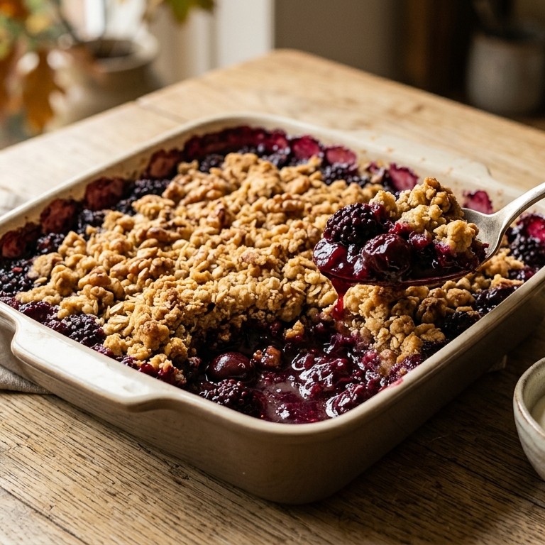 Bramen-kersencrumble recept