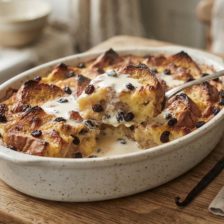 Bread and butter pudding recept