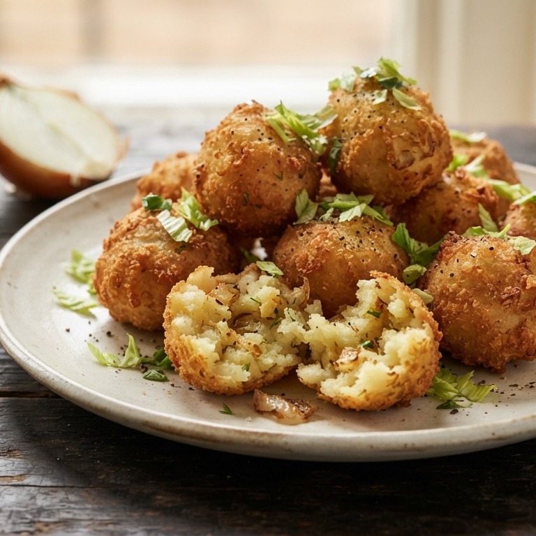 Bregedel (gebakken aardappelballetjes gekruid met gebakken uitjes) recept