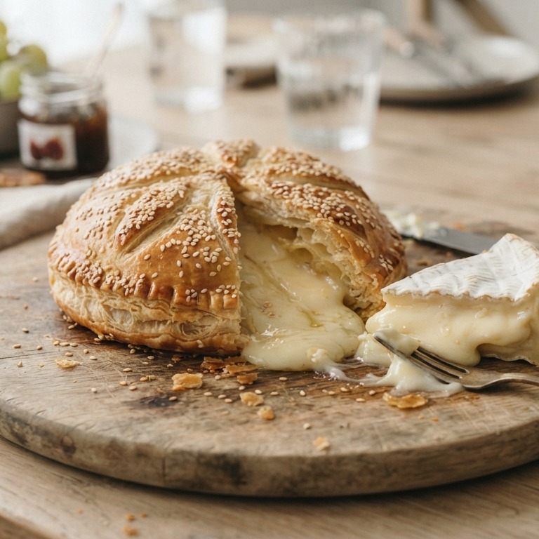 Brie in bladerdeeg recept