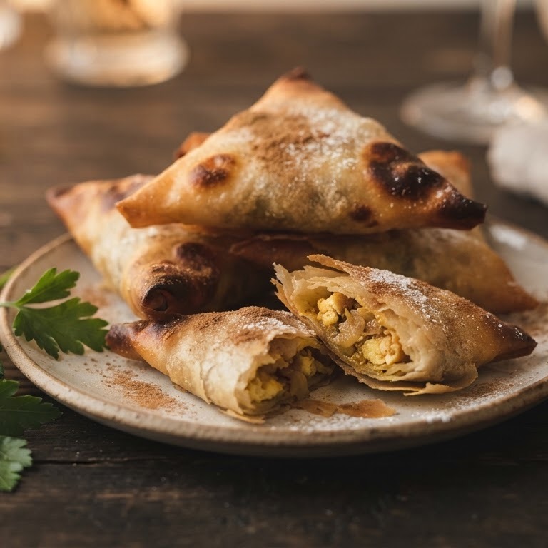 Briouats met eieren recept