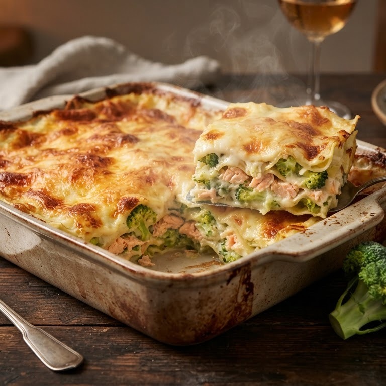 Broccoli-lasagne recept
