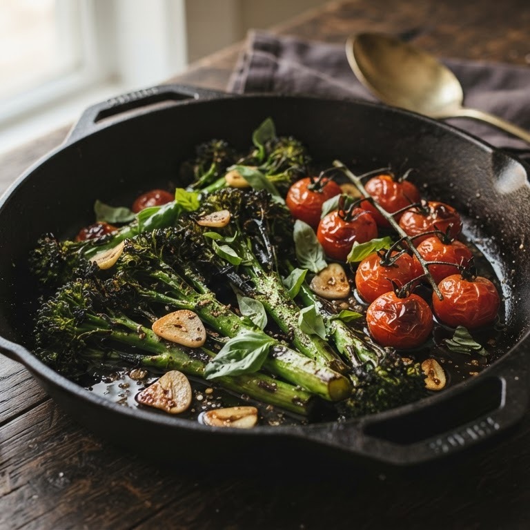 Broccoli met knoflook en tomaat recept