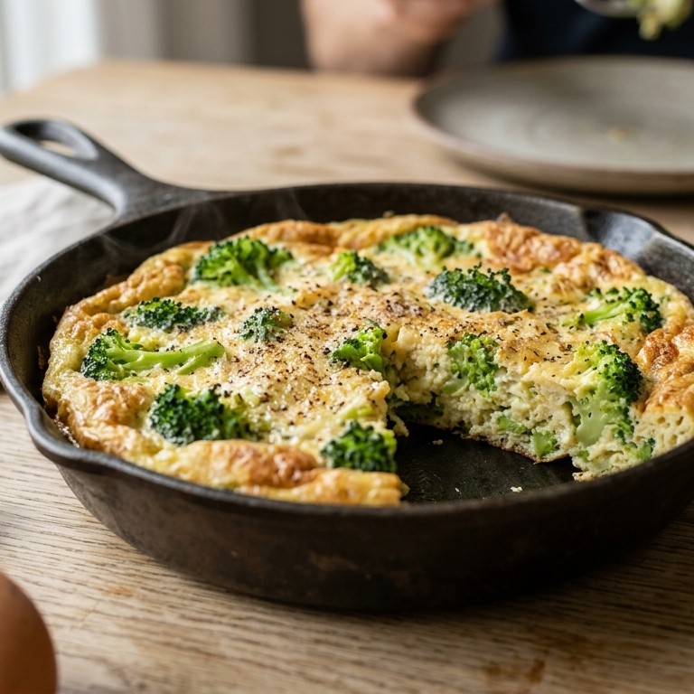 Broccoli omelet recept