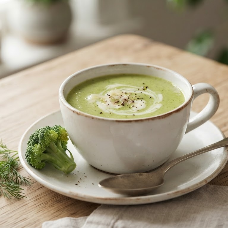 Broccolisoep met roomkaas recept