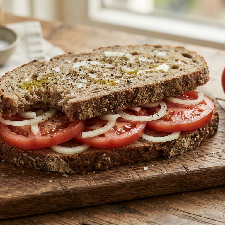 Brood, tomaat en uien recept