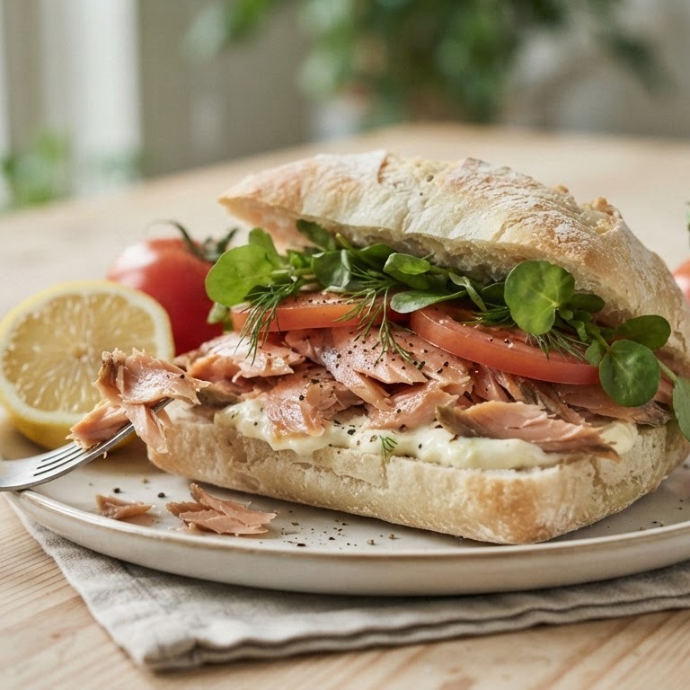 Broodje gerookte forel recept