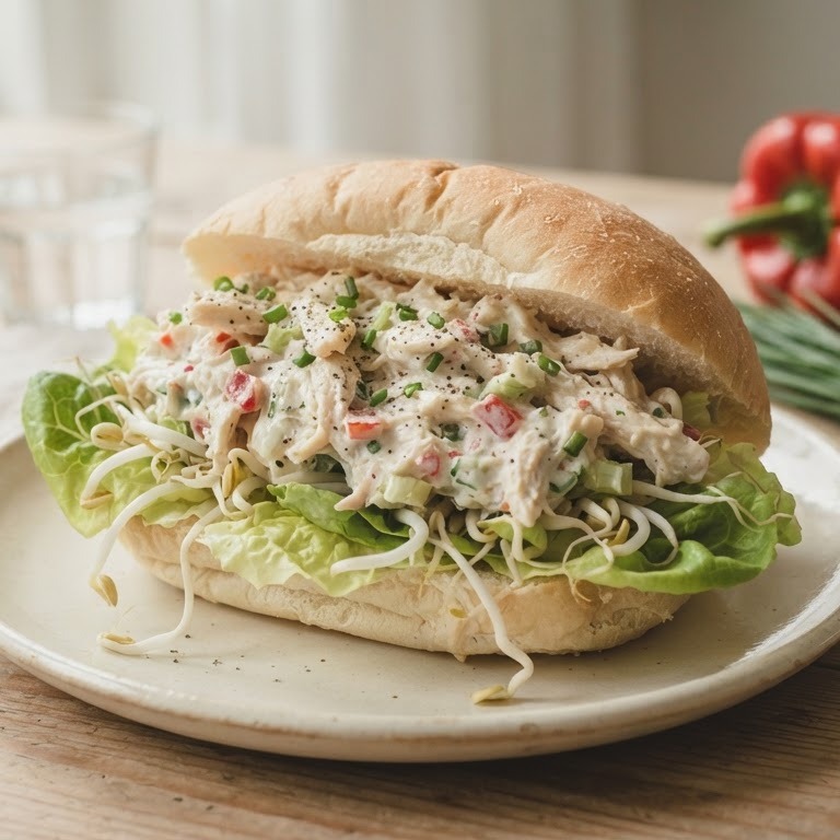 Broodje kipsalade recept