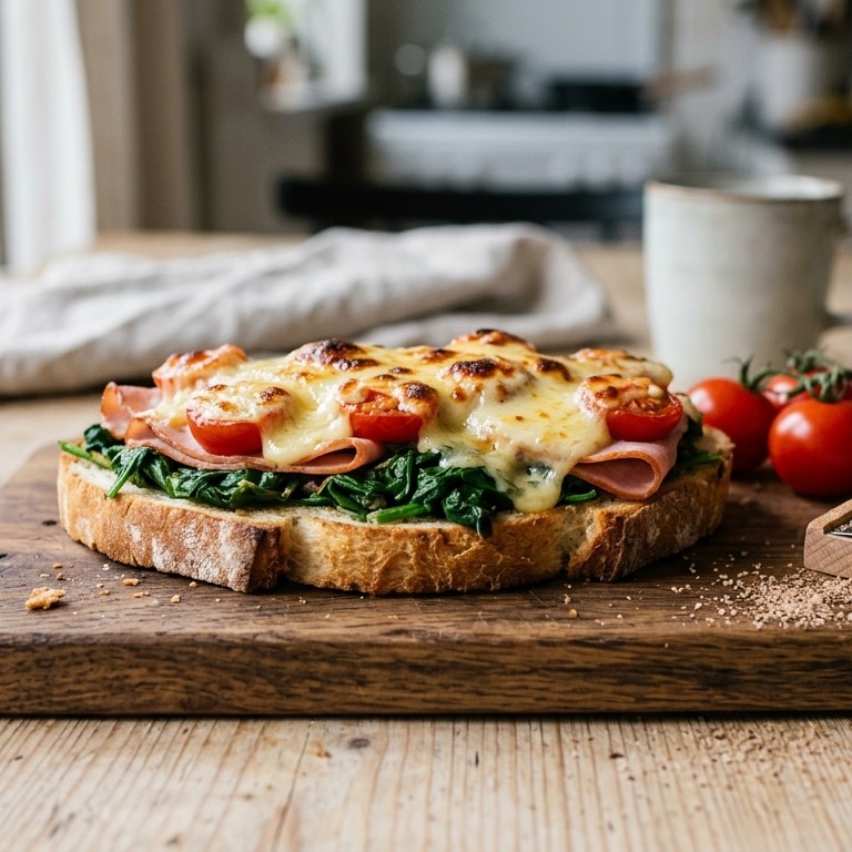 Broodje spinazie en ham recept