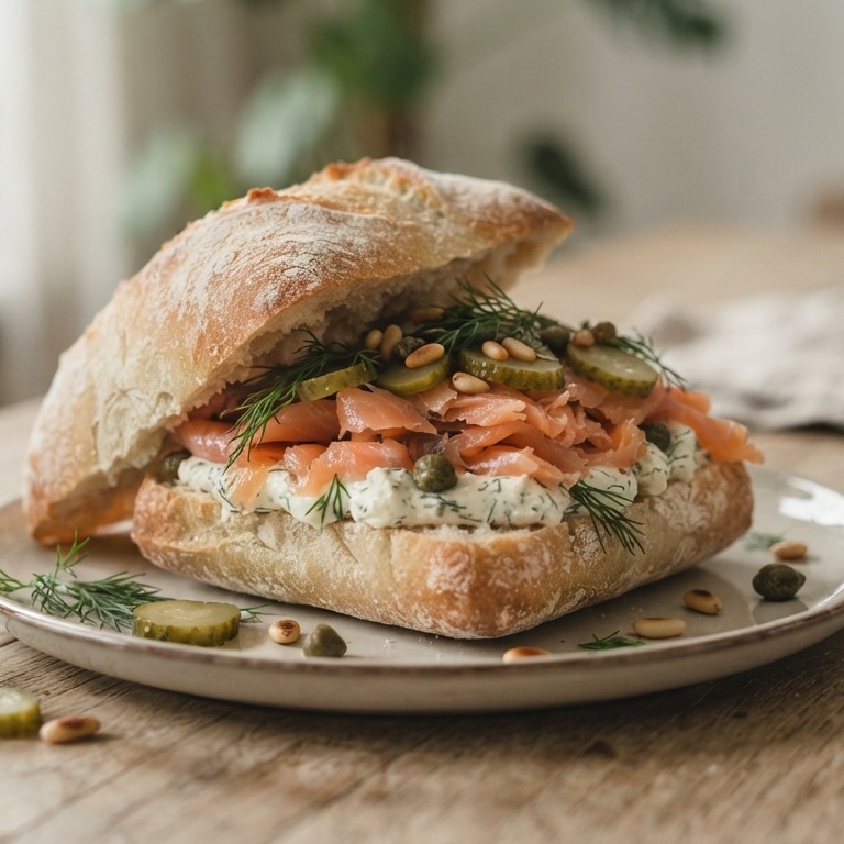 Broodje zalm au nella recept
