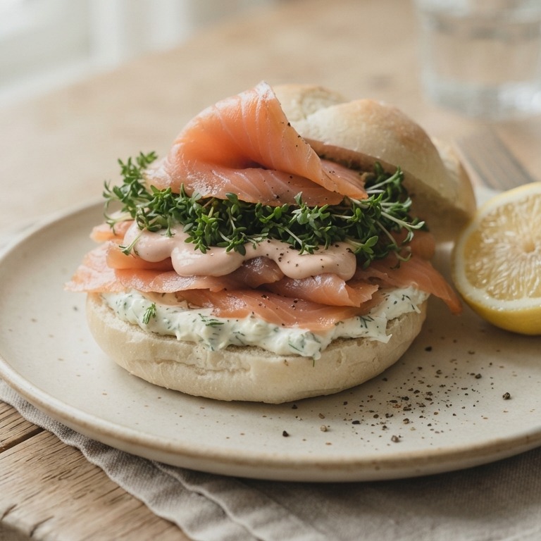 Broodje zalm met tuinkers recept