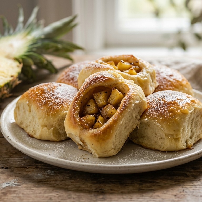 Broodjes met ananasvulling recept