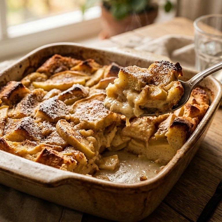 Broodpudding met appels recept