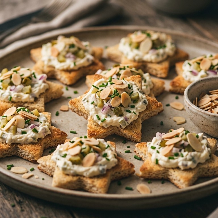 Broodsterren met 3 soorten kaas recept