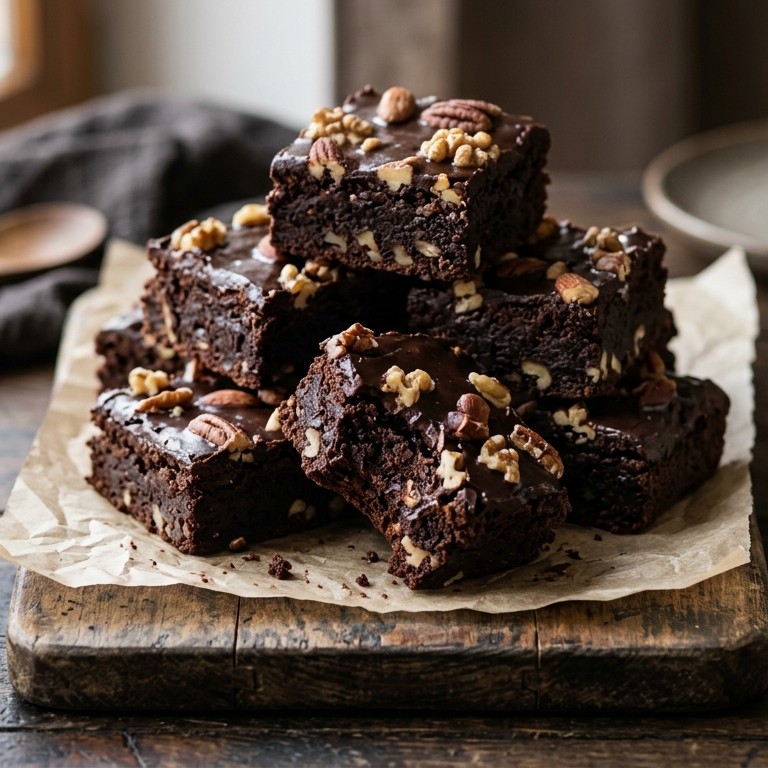 Brownies met chocoladeglazuur recept
