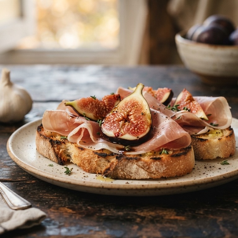Bruchetta met parmaham en verse vijgen recept