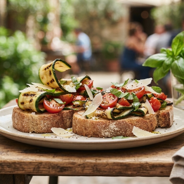 Bruchette met courgette recept