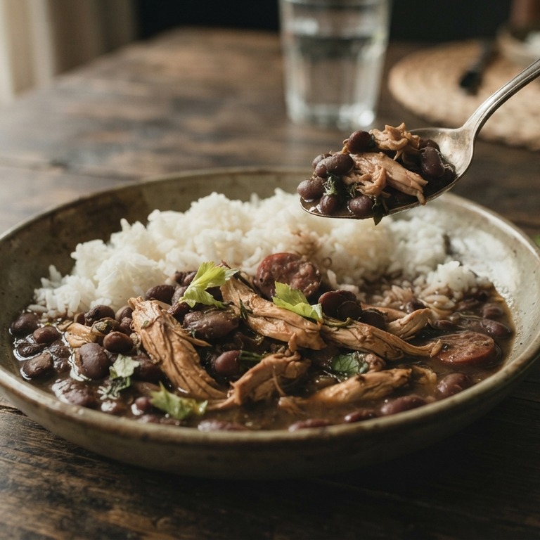 Bruine bonen met rijst recept