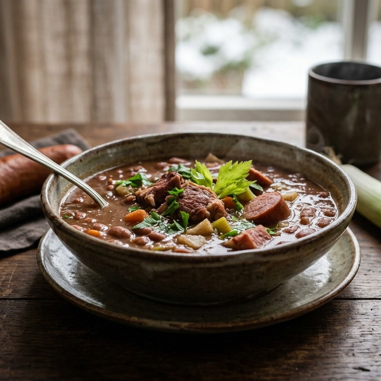 Bruine bonensoep recept