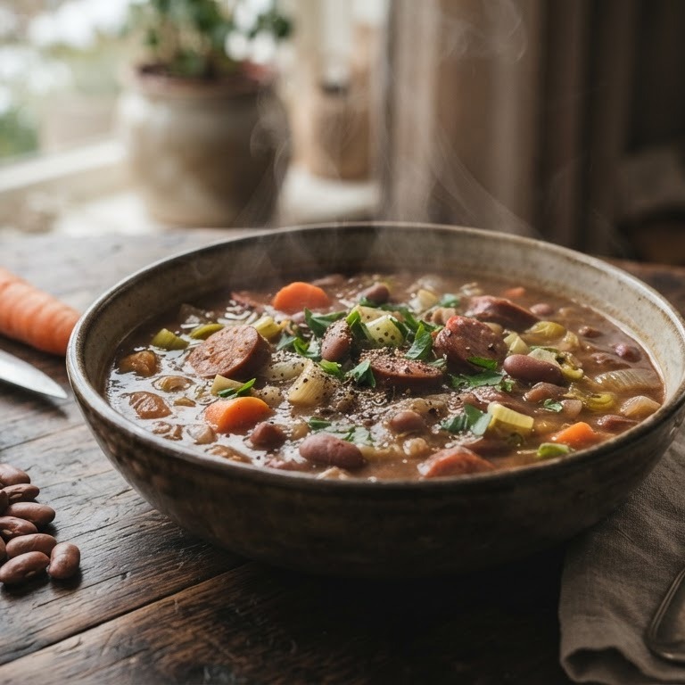 Bruine bonensoep recept