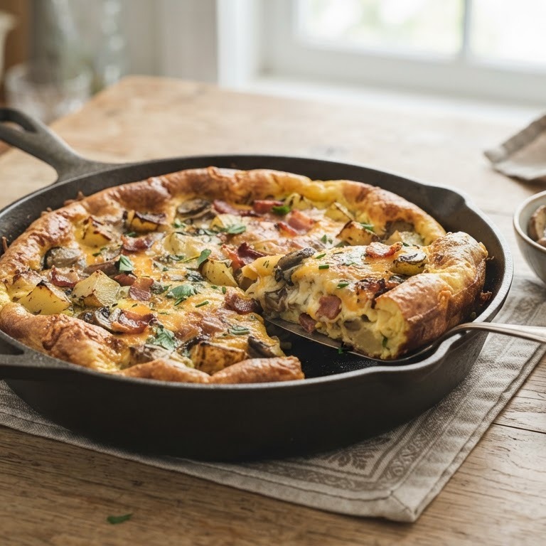 Brunchomelet uit de oven recept