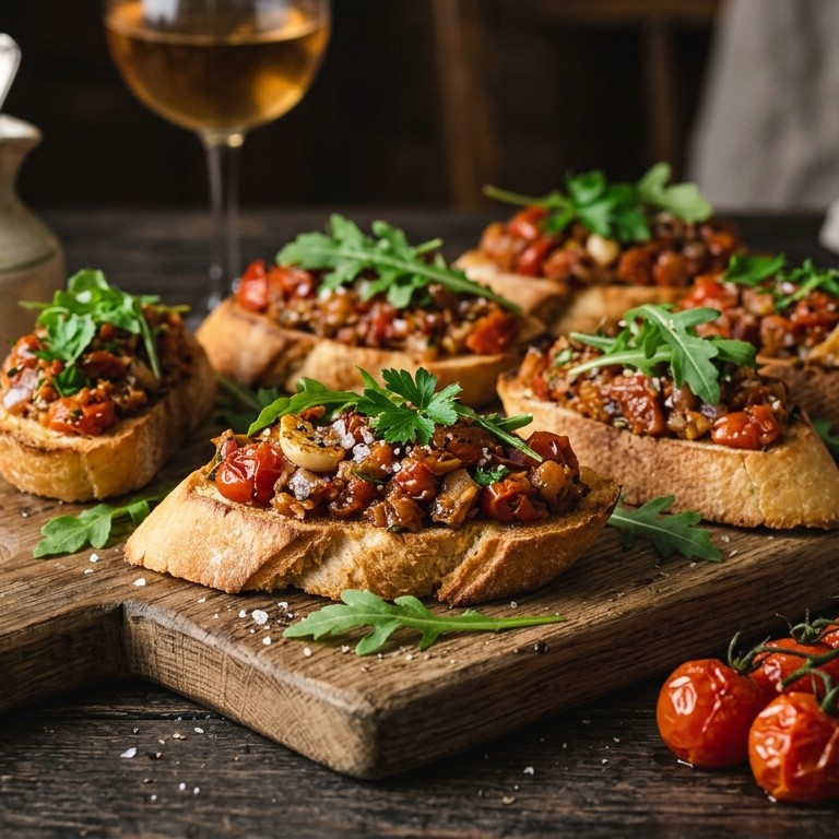 Bruschetta met huisgemaakte tomatentapenade, recept