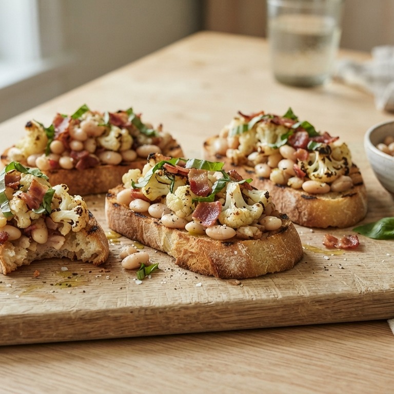 Bruschetta met witte bonen recept