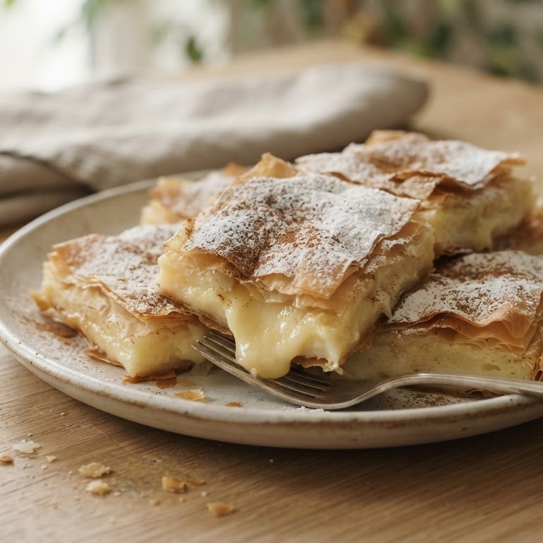Bugatsa-filodeeg met cremevulling recept