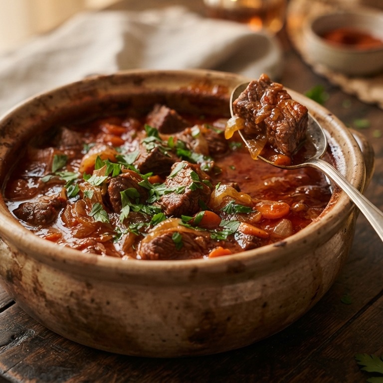 Bulgaarse rundvleesstoofpot recept
