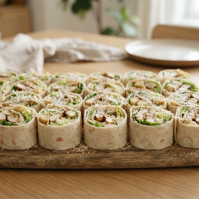 Caesarsalade-wraps voor buffet recept