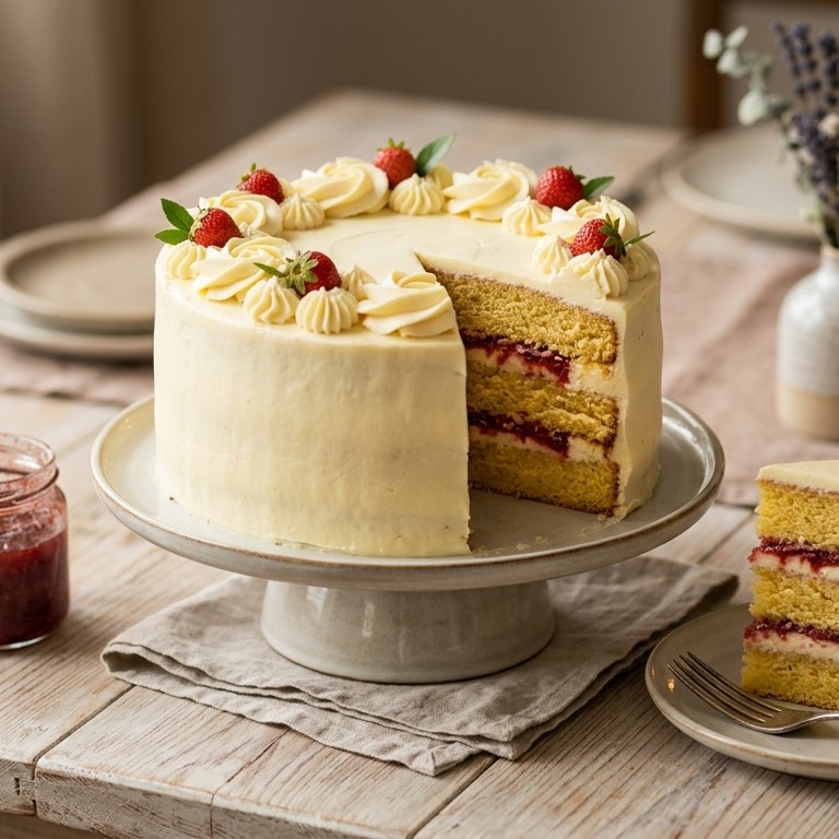 Cake met botercreme recept