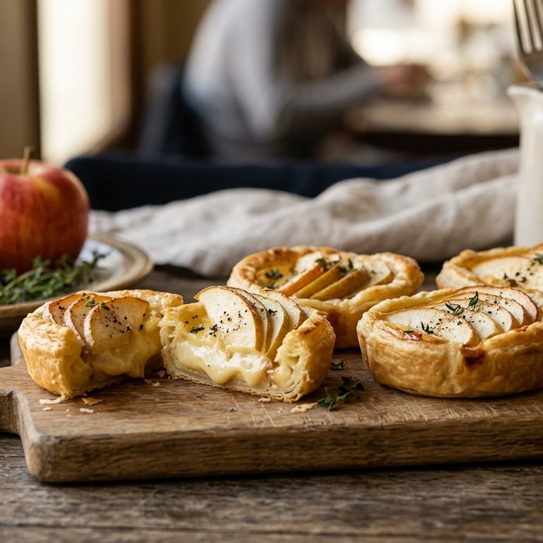 Camembertquiches met vruchten recept