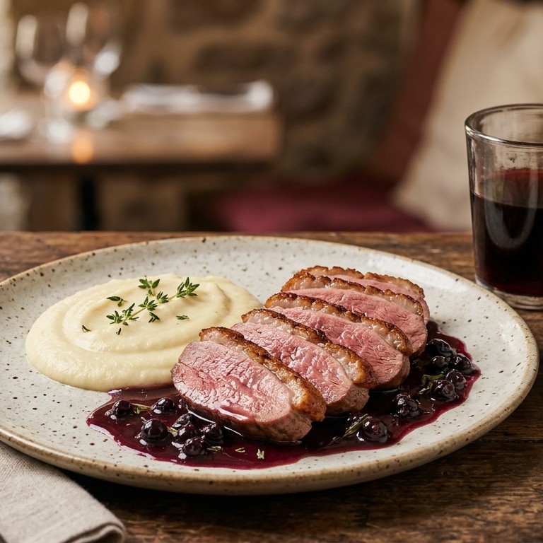 Canard de crème de cassis recept