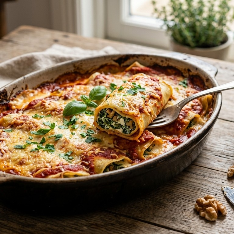 Canelones a La Rossini recept