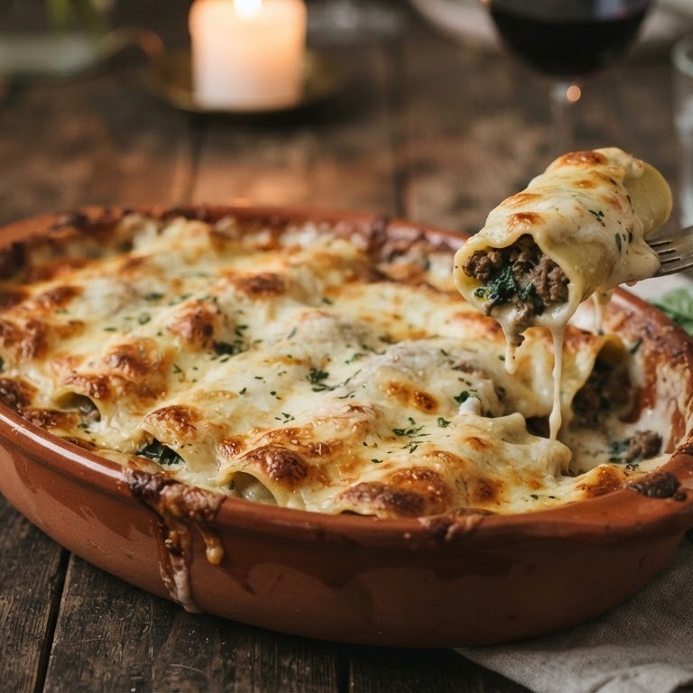 Cannelloni au gratin recept