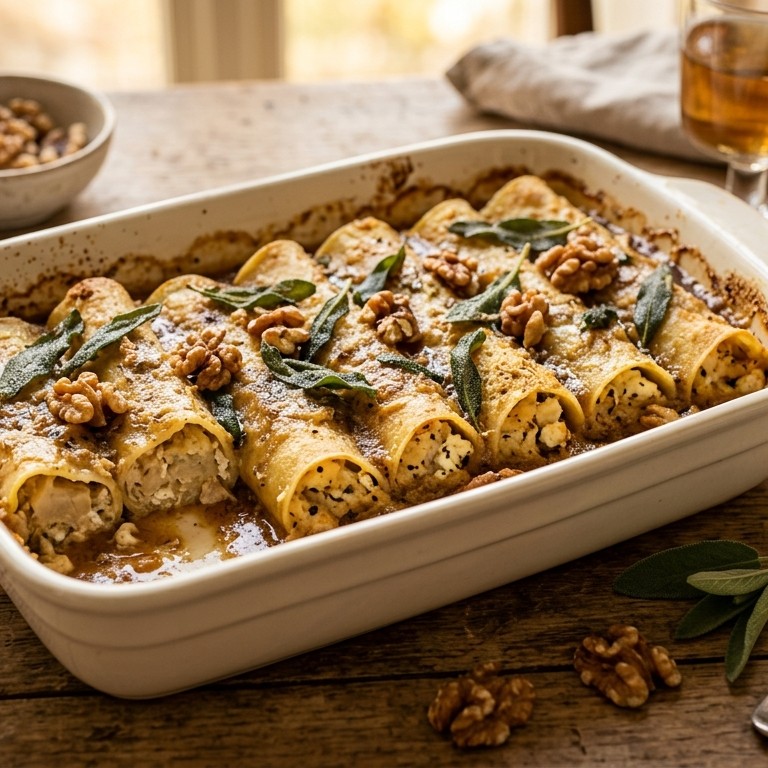 Canneloni met geitenkaas recept