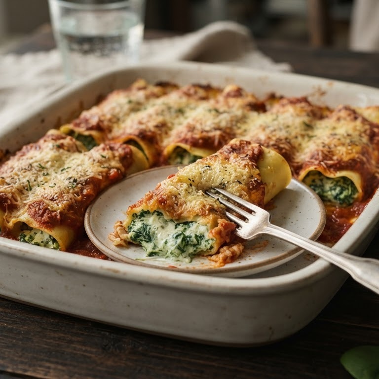 Canneloni met spinazie en mascarpone recept