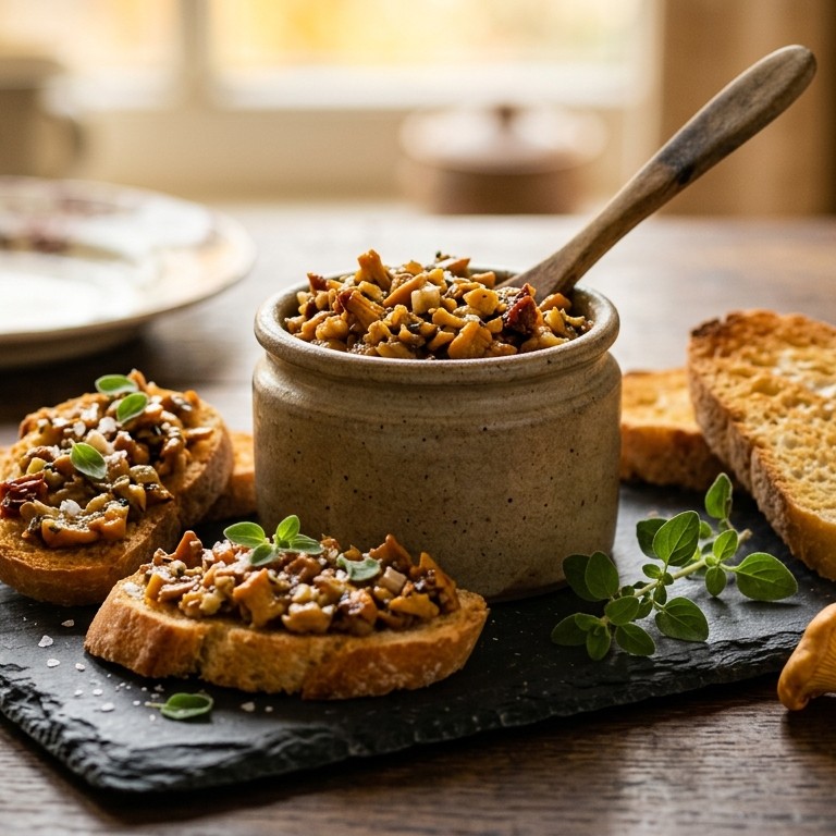 Cantharel-majoraantapenade recept