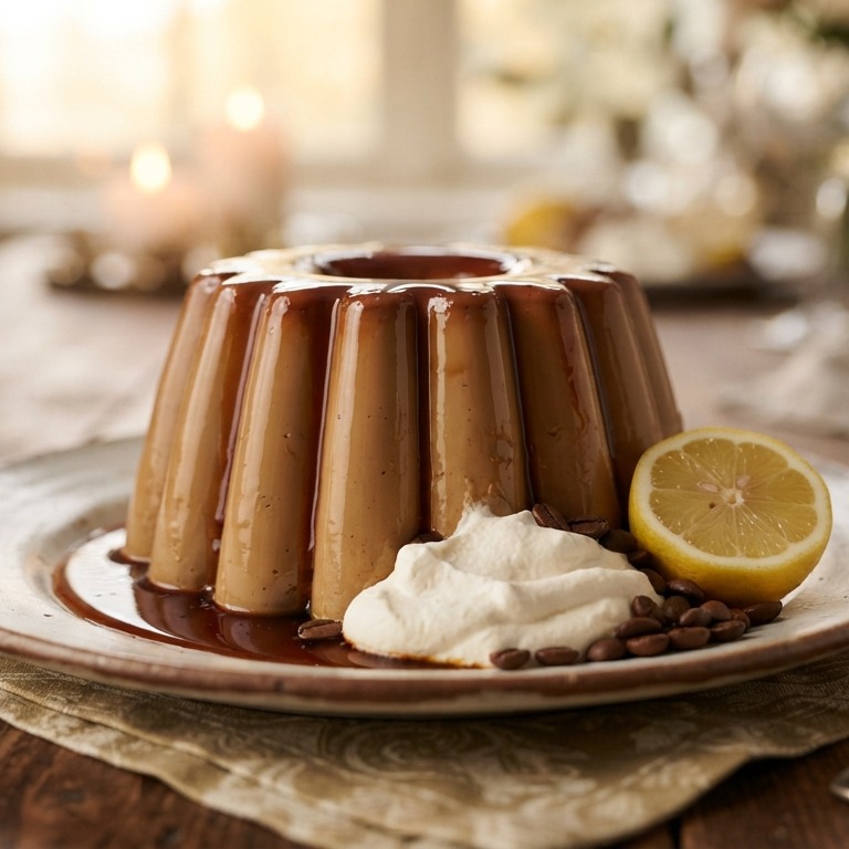 Caramel-mokkapudding recept