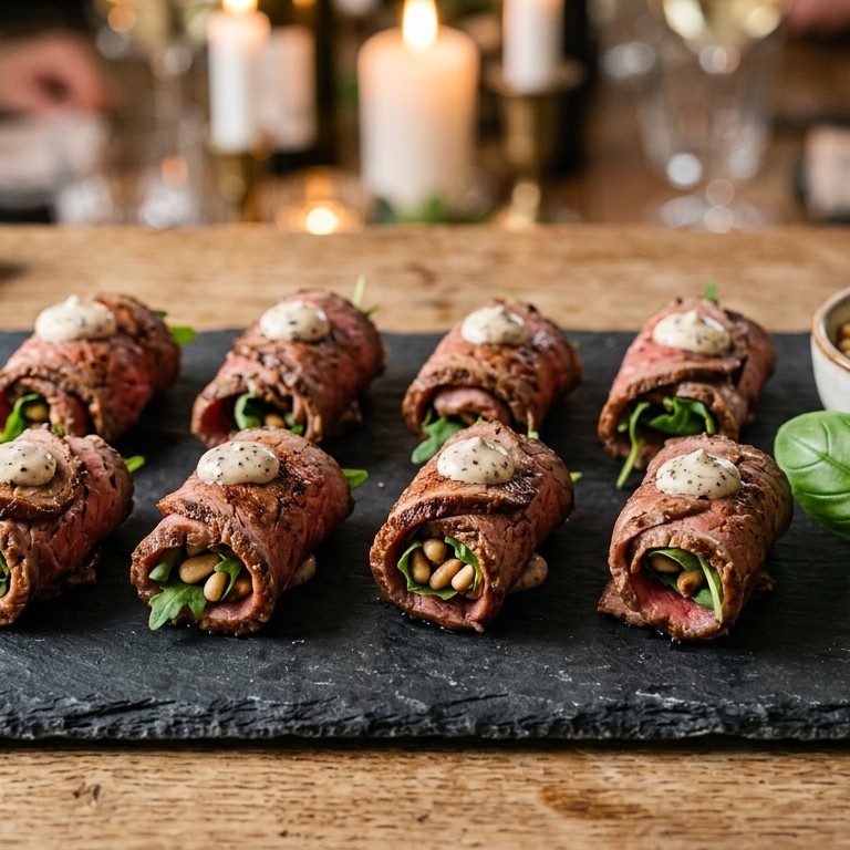 Carpaccio bonbons met truffelmayonaise recept