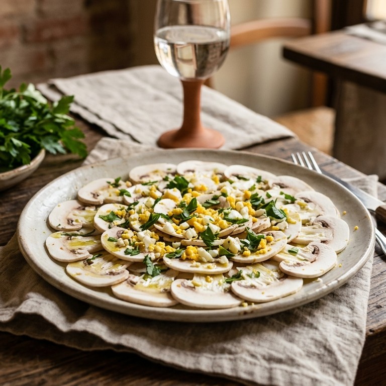 Carpaccio van champignons recept