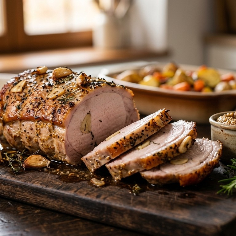 Carrégebraad met knoflook recept