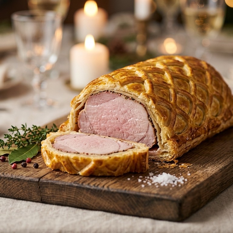 Casselerrib in bladerdeeg recept