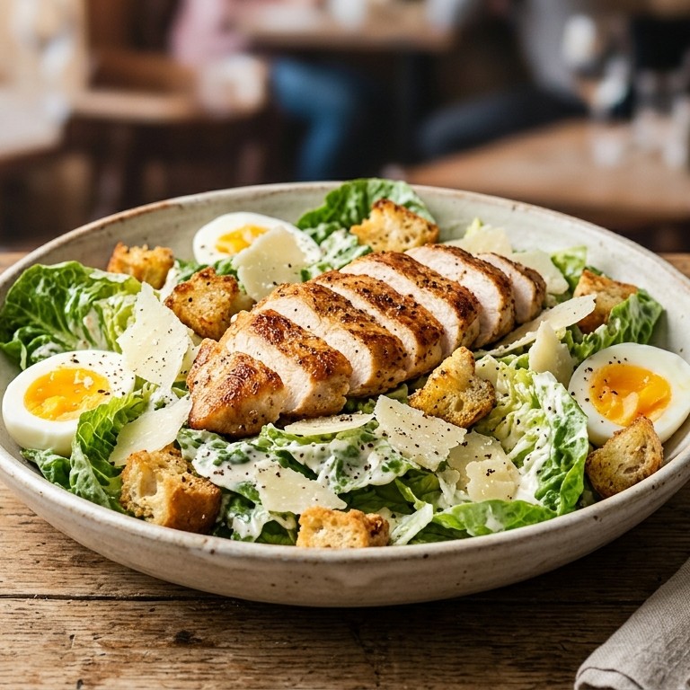 Ceasarsalade met kip recept