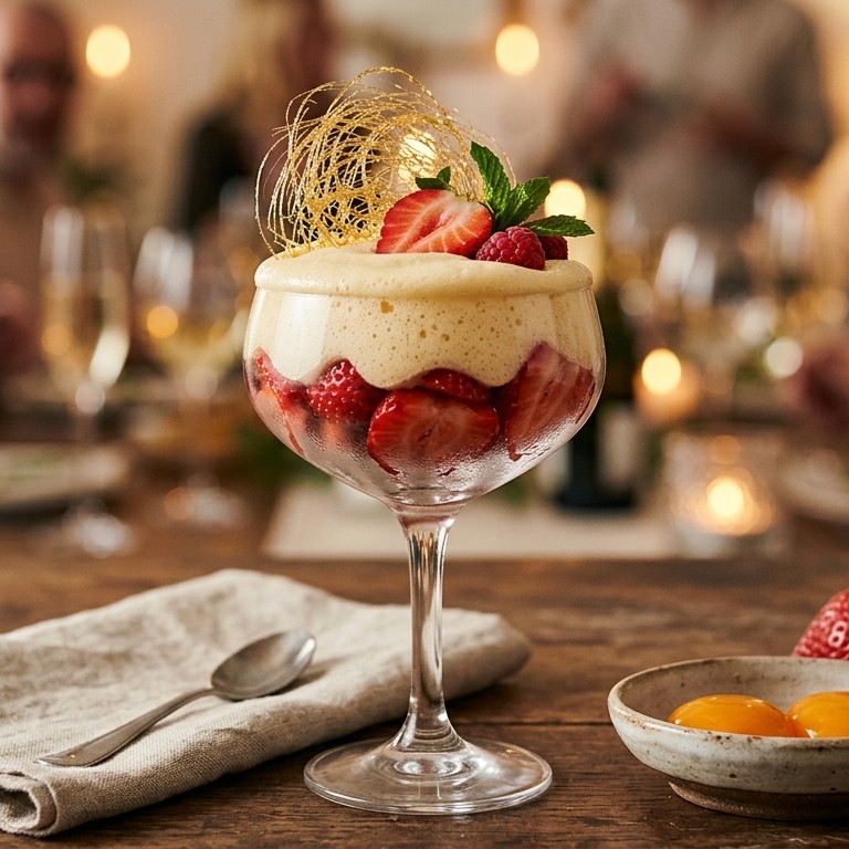 Champagne sabayon recept