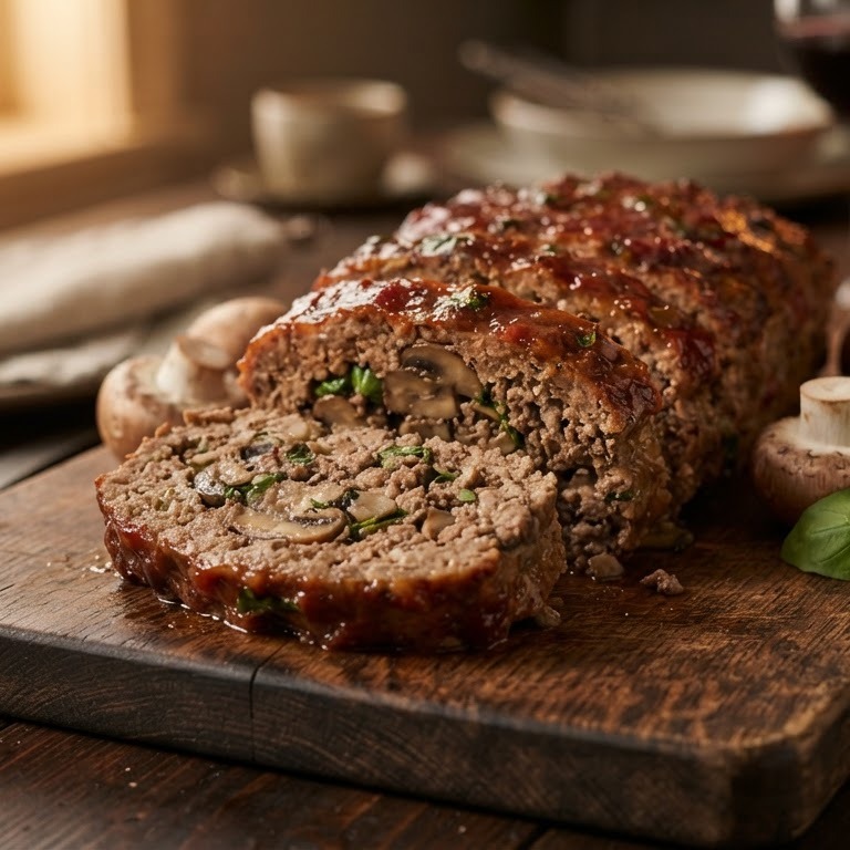 Champignon-gehaktbrood recept